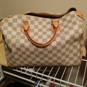 SOLD******Louis Vuitton Speedy Bag Damier Azur