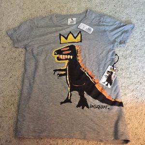 Gray Basquiat Graphic Tee