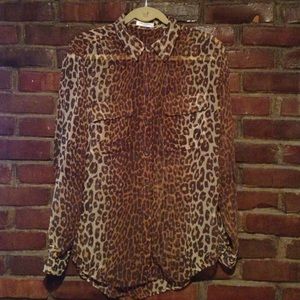 Animal Print Blouse by Equipment