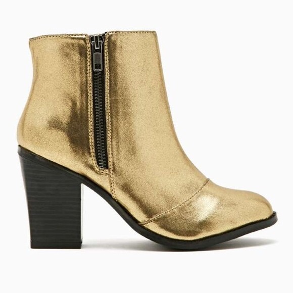 Shoe Cult Gold Booties