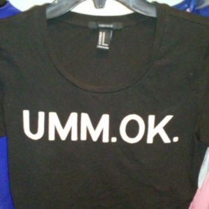 Graphic Forever 21 Crop Top