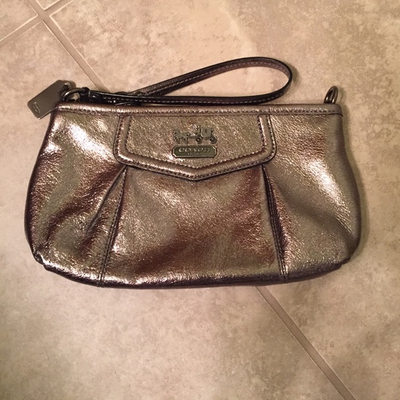 Coach Handbags - ✨FLASH SALE ✨ Coach Silver Wristlet