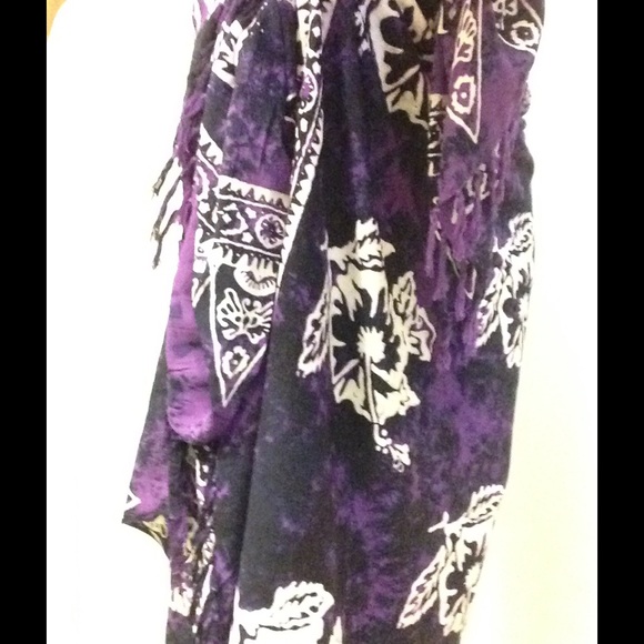 Hawaiian wrap around skirt - long