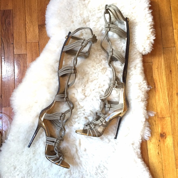 SOLD 🎉2XHP🎉Jimmy Choo Braided Rope Gladiator - Picture 3 of 4