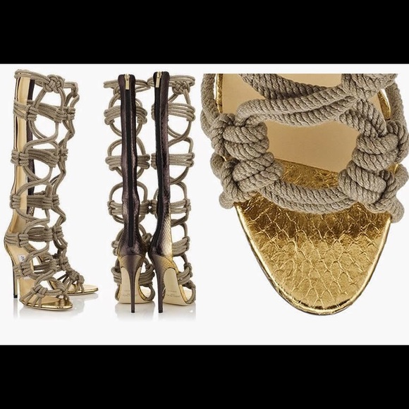 SOLD 🎉2XHP🎉Jimmy Choo Braided Rope Gladiator - Picture 4 of 4
