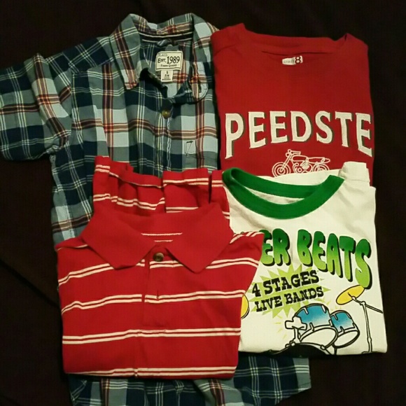 Lot of 4 Boys Shirts