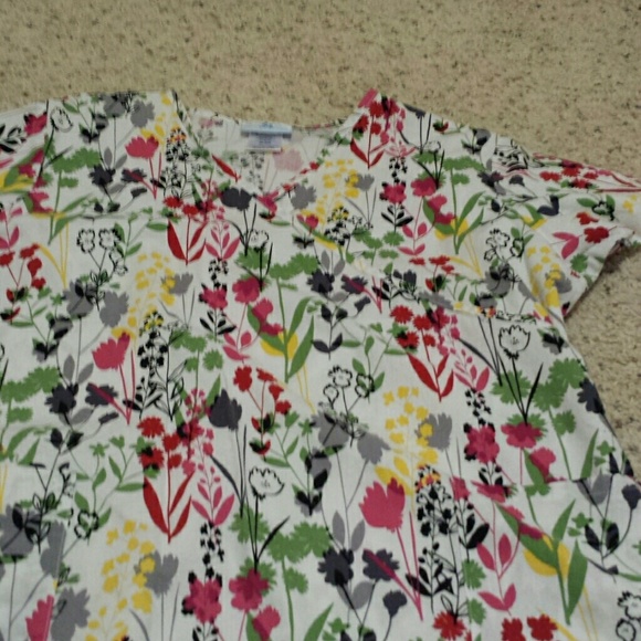 Multi colored shirt scrub