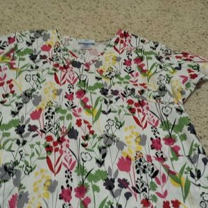 Multi colored shirt scrub