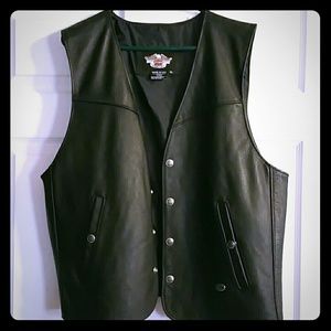 Authentic Men's Harley Leather Vest