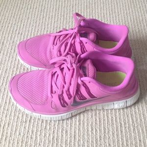 Pink Nike Free 5.0