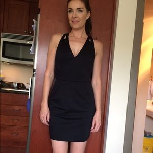 Sexy black mini dress
