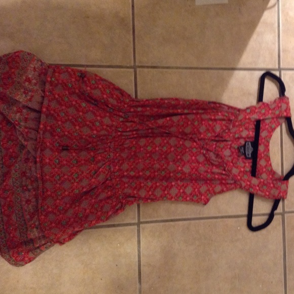 Patterned Pink and Green Summer Dress🍉🆕 - Picture 2 of 3