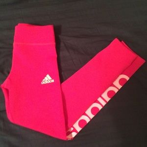 Pink Adidas Leggings
