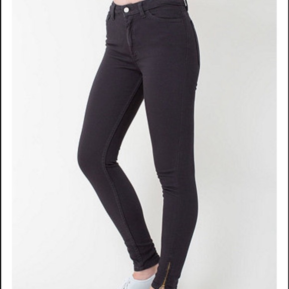 ALMOST BLACK SIDE ZIP PANT