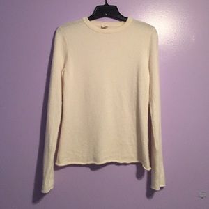 J. Crew Cream Cashmere Long Sleeve