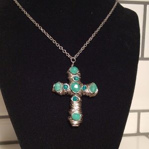 >>>SOLD<<<Silver Wire Wrapped Cross