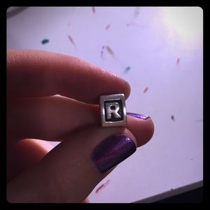 Pandora R initial Charm Sterling silver