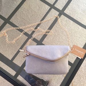 BUNDLED Grey crossbody handbag