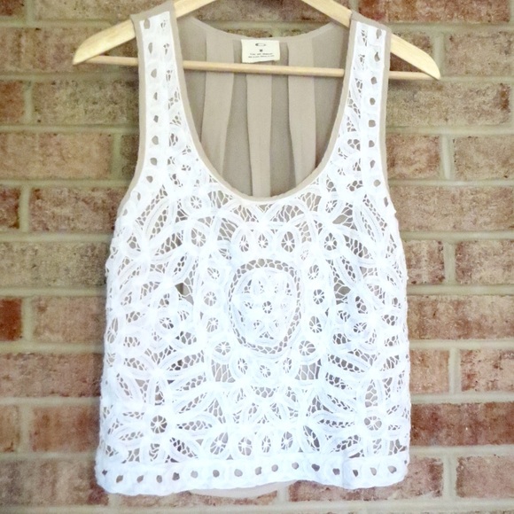 Pins & Needles Tops - White Lace Crop Top