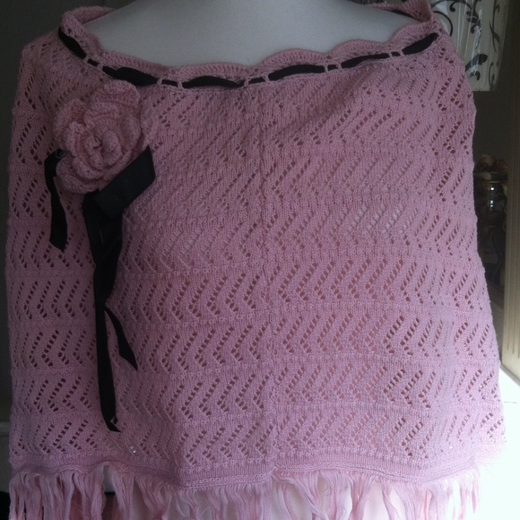 Pink poncho