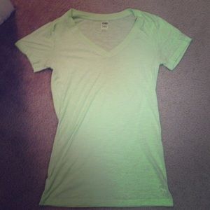 Victoria's Secret lime green v-neck
