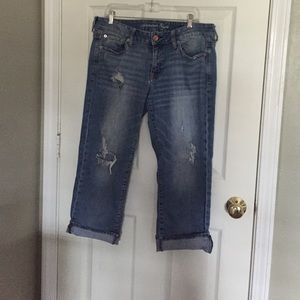 Distressed Boyfriend Jeans