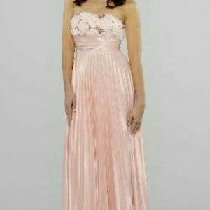 David's Bridal "Speechless" Strapless Long Pink Se