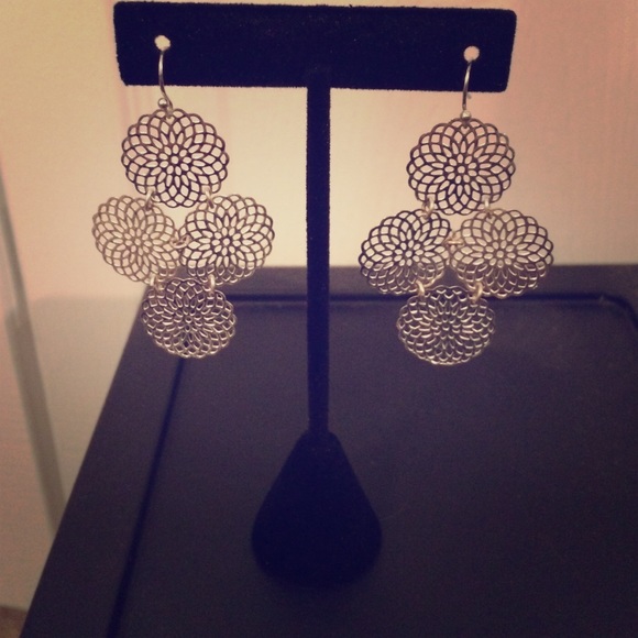Silver earrings