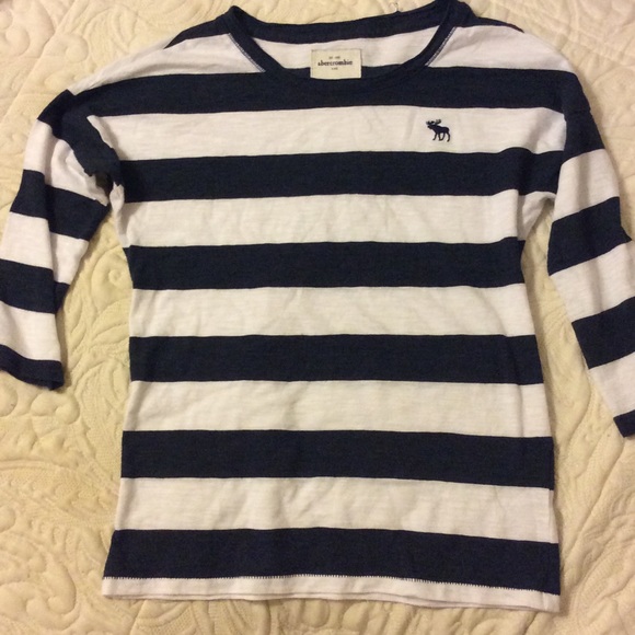 Blue and white Abercrombie kids shirt - Picture 1 of 1