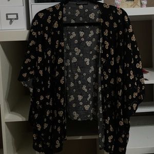Brandy Melville floral kimono top
