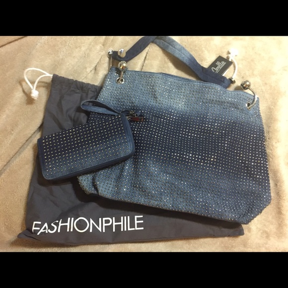 NWT Noelle denim purse, wristlet & storage bag.