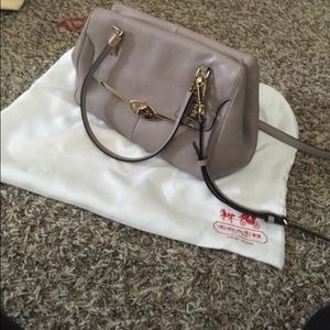 Coach Gray Leather Purse