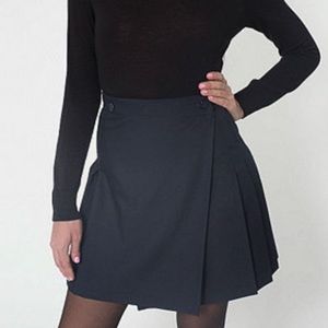 American Apparel navy schoolgirl skirt.