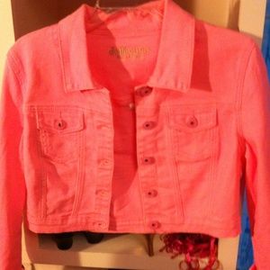 Neon pink Jean jacket