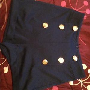 High waisted shorts.