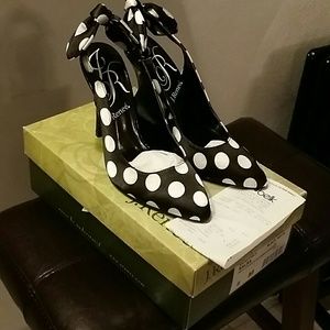 Polka dot heels