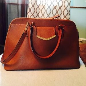 Calvin Klein camel shoulder bag.