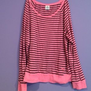 Striped Long sleeve PINK shirt!