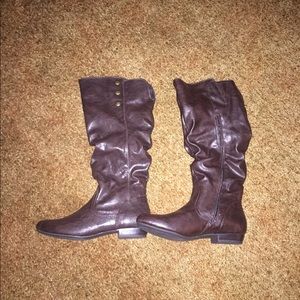 Dark brown boots