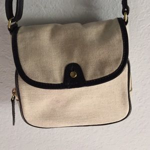 J Crew Crossbody Canvas Bag