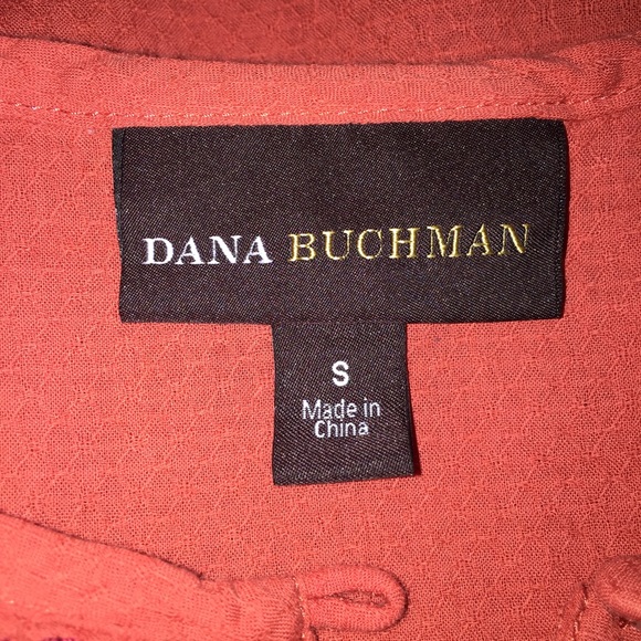 Dana Buchman Orange Long Tunic Blouse Small - Picture 4 of 4