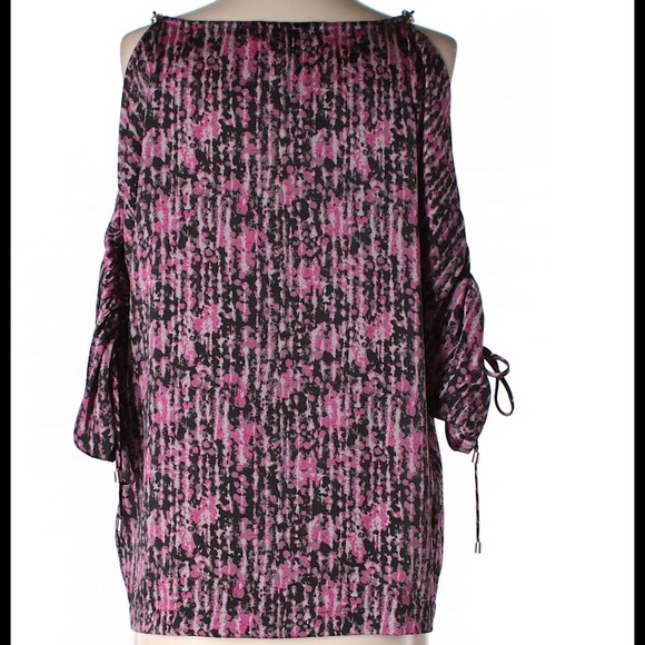 💗Fuschia/Black/Gray Michael Kors Top w/Silver💗 - Picture 2 of 4