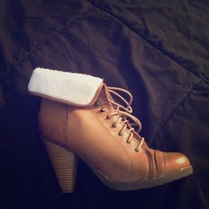 Meagan Brown Leather heels
