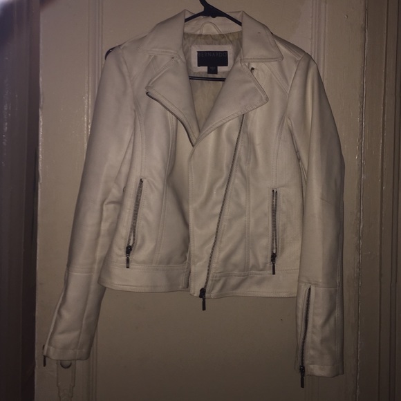 White leather jacket from Bernardo