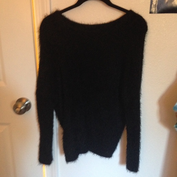 Fuzzy pullover sweater