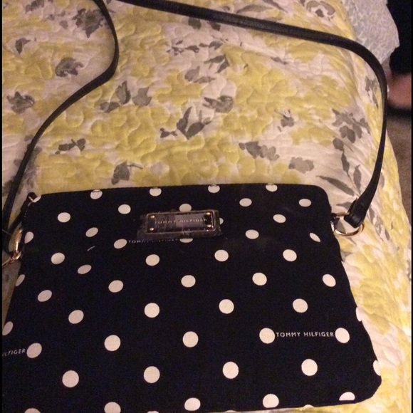 Black with white polka dot purse🎀💞👜