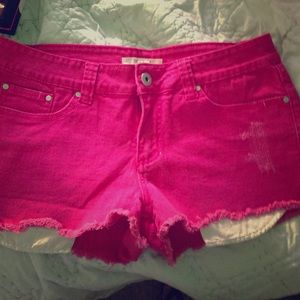 Forever 21 denim pink cutoff shorts