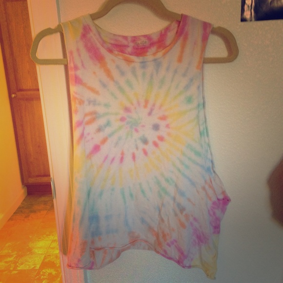 Brandy Melville tie dye muscle tee