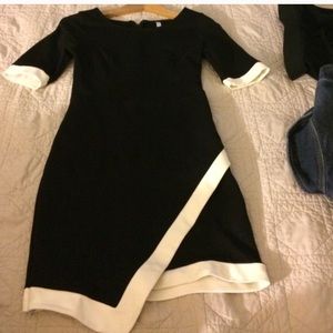 Black and white dress