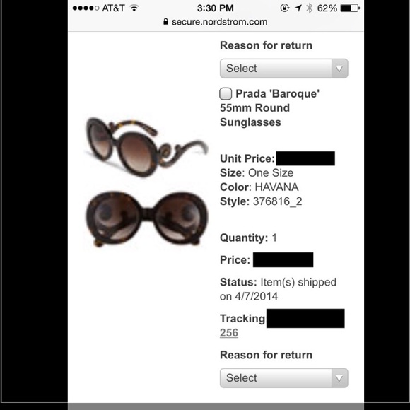 ❌SOLD❌ EUC Prada Baroque sunglasses - Picture 4 of 4